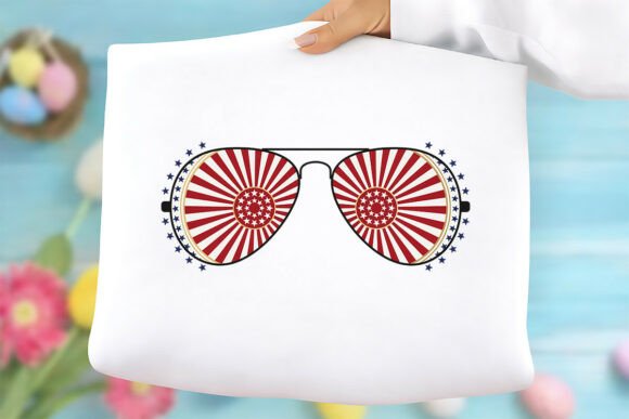 4th of July Retro Glasses: Freebies & Graphics
