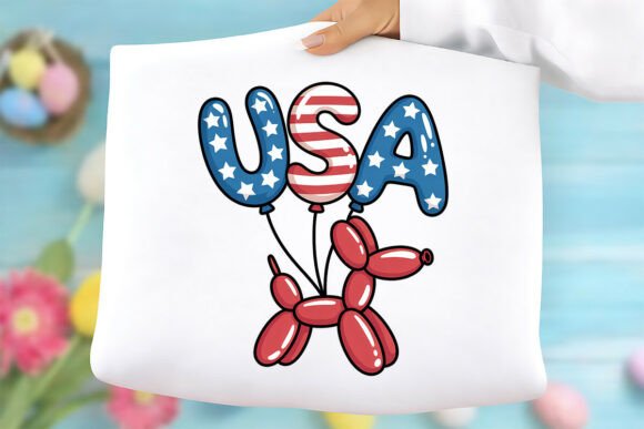 Cute USA Balloon Dog Graphics Freebies Review