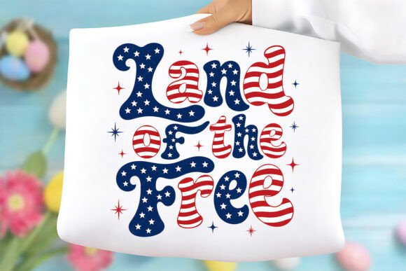 Land of the Free Patriotic USA PNG Graphics & Freebies