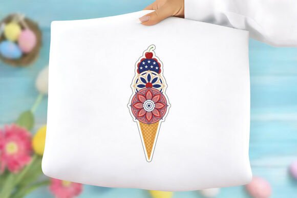 Mandala Ice Cream Free Png: Graphics for Freebies