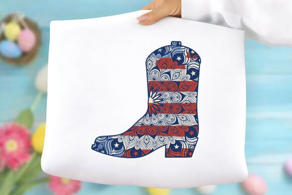 Patriotic Cowboy Boot PNG: Graphics & Freebies