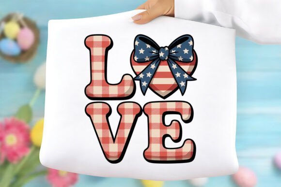 Patriotic LOVE PNG: 4th of July Graphics Freebies