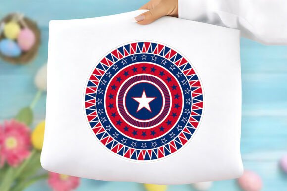 Patriotic Star Mandala PNG: Freebies & Graphics