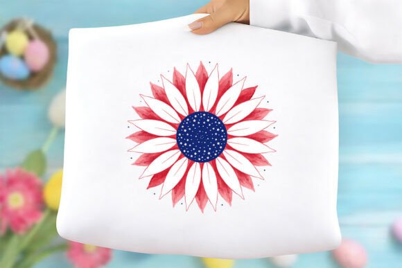 Review: Patriotic Red White Blue Floral Mandala