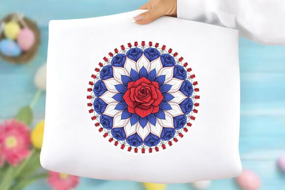 Vintage Patriotic Flower Png: Freebies & Graphics